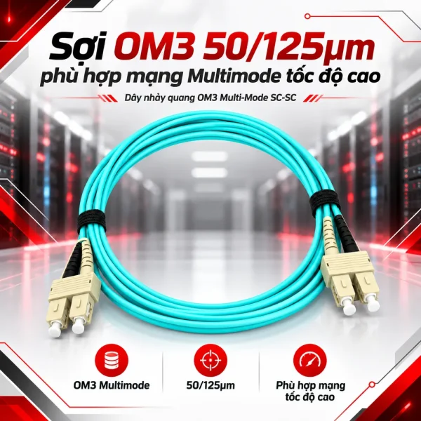 Dây nhảy quang OM3 Multi-Mode SC-SC