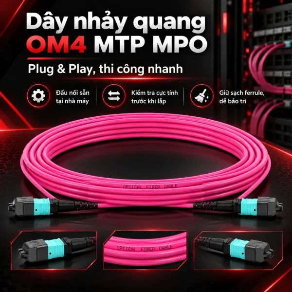 Dây nhảy quang OM4 MTP MPO