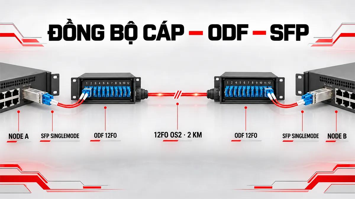 đồng bộ cáp odf sfp