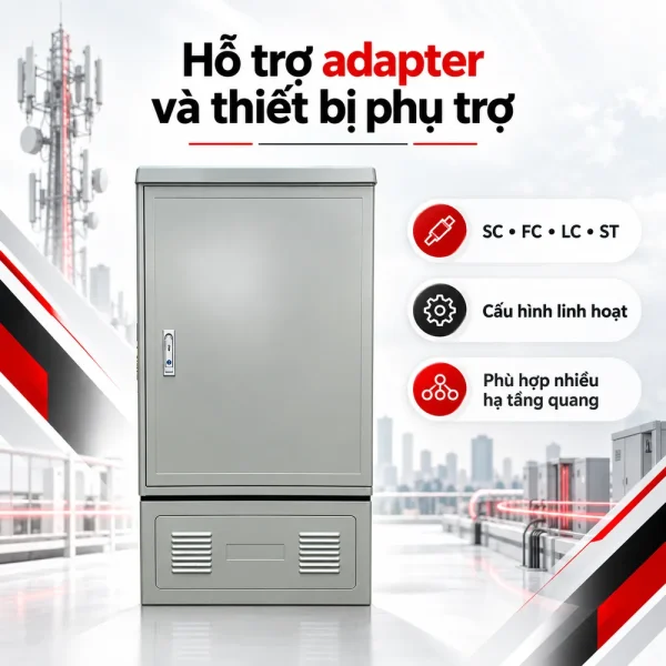 Tủ phối quang ODF 288FO ngoài trời đầy đủ phụ kiện
