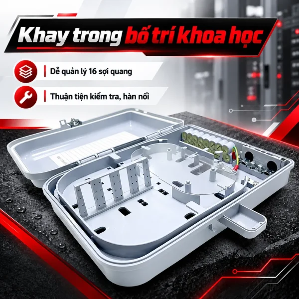 Hộp phối quang ODF 16FO outdoor ngoài trời mã GFS-16