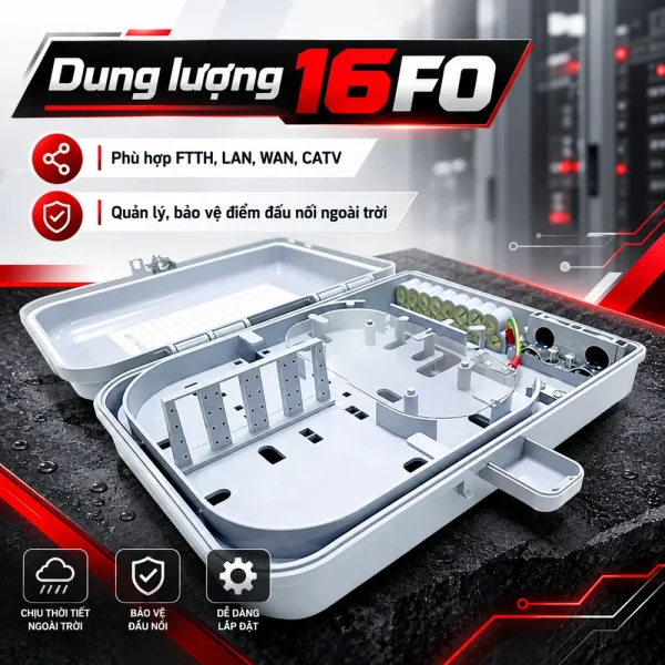 Hộp phối quang ODF 16FO outdoor ngoài trời mã GFS-16
