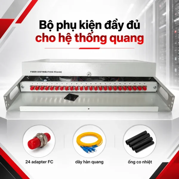 Hộp phối quang ODF 24 Core trong nhà chuẩn FC