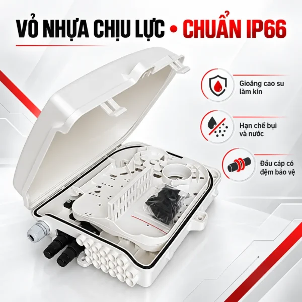 Hộp phối quang ODF 32FO ngoài trời vỏ nhựa