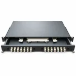Hộp phối quang ODF Alantek khay trượt 24FO lắp rack 19 inch 306-8R1UBN-0000