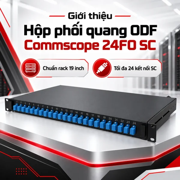 Hộp phối quang ODF Commscope 24FO SC 2-1206343-4