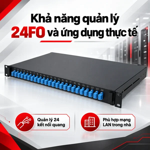 Hộp phối quang ODF Commscope 24FO SC 2-1206343-4