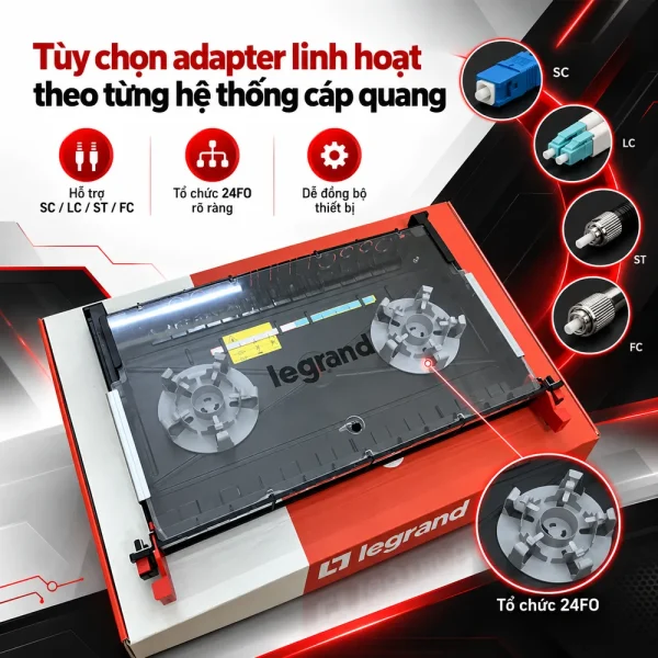 Hộp phối quang ODF Legrand 24FO