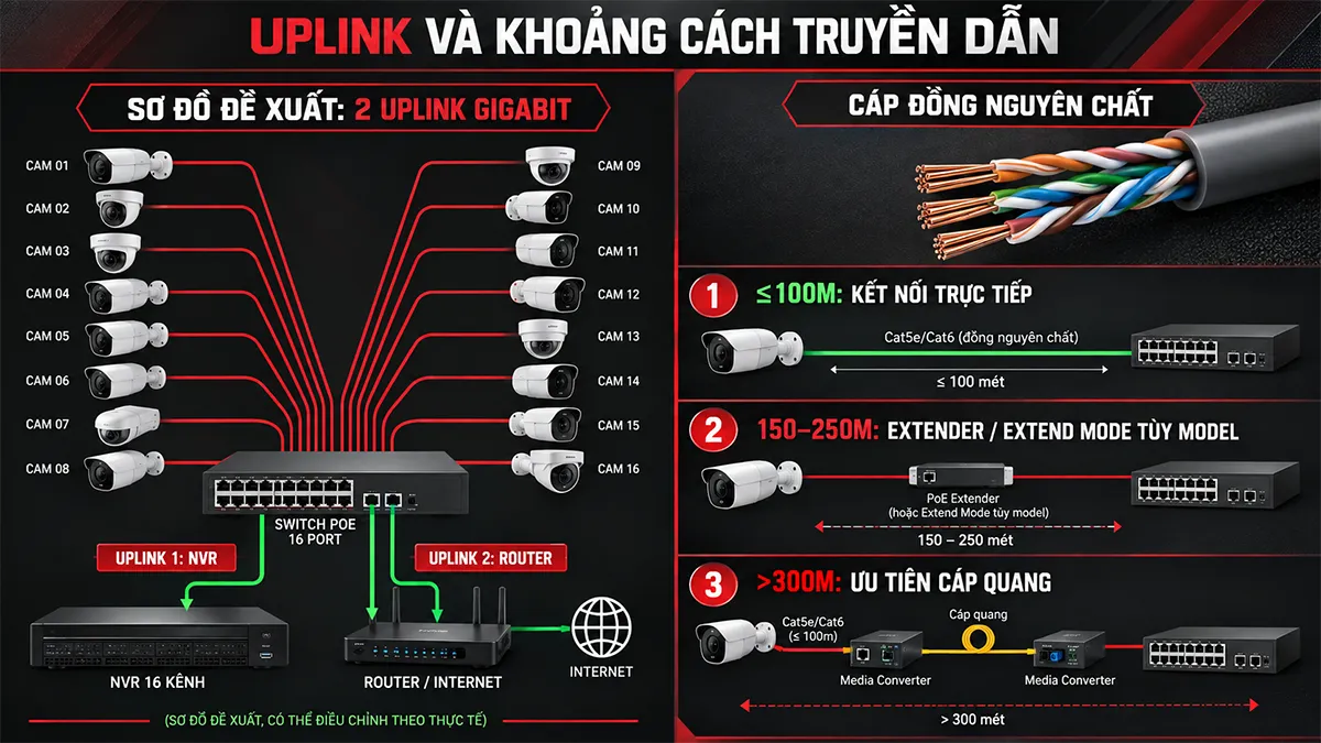 khoảng cách truyền dẫn tín hiệu