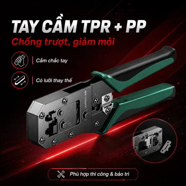 Kìm bấm mạng đa năng Ugreen 70683 RJ45/RJ1
