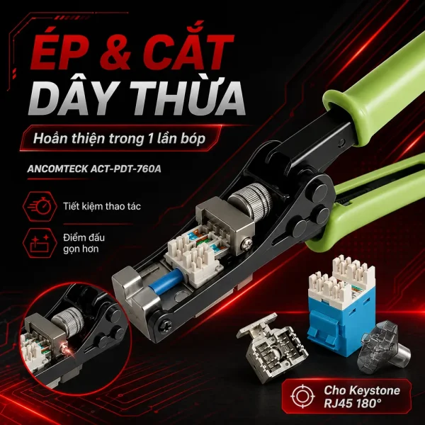 Kìm bóp loại nhân mạng thằng 180 độ ANCOMTECK ACT-PDT-760A