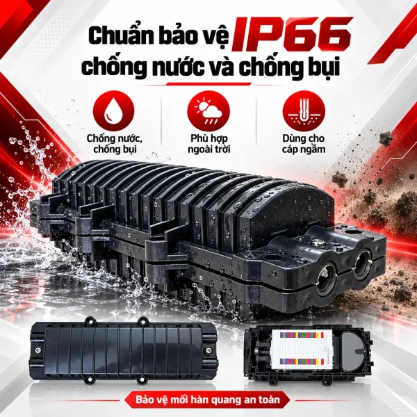 Măng xông quang 24FO đầy đủ phụ kiện