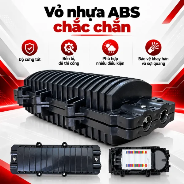 Măng xông quang 24FO đầy đủ phụ kiện