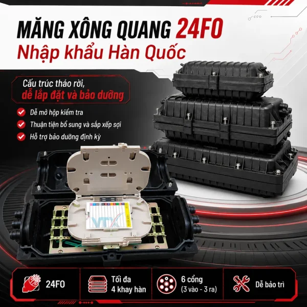 Măng xông quang 24FO nhập khẩu Hàn Quốc