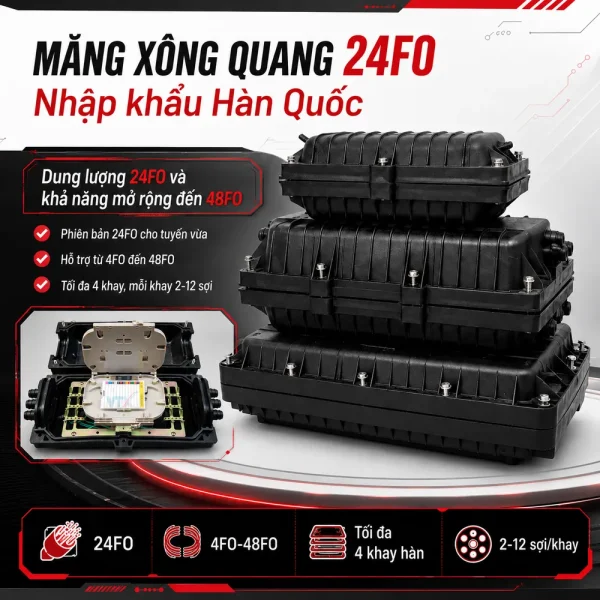Măng xông quang 24FO nhập khẩu Hàn Quốc
