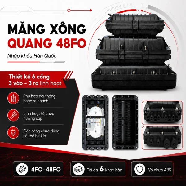 Măng xông quang 48FO nhập khẩu Hàn Quốc