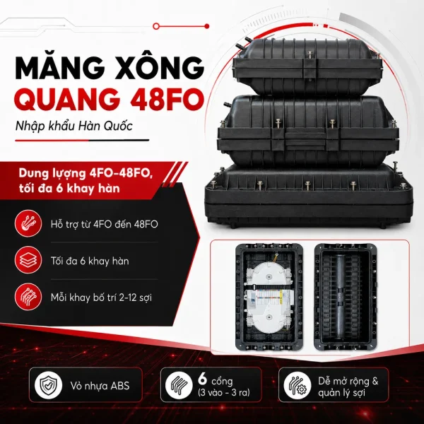Măng xông quang 48FO nhập khẩu Hàn Quốc