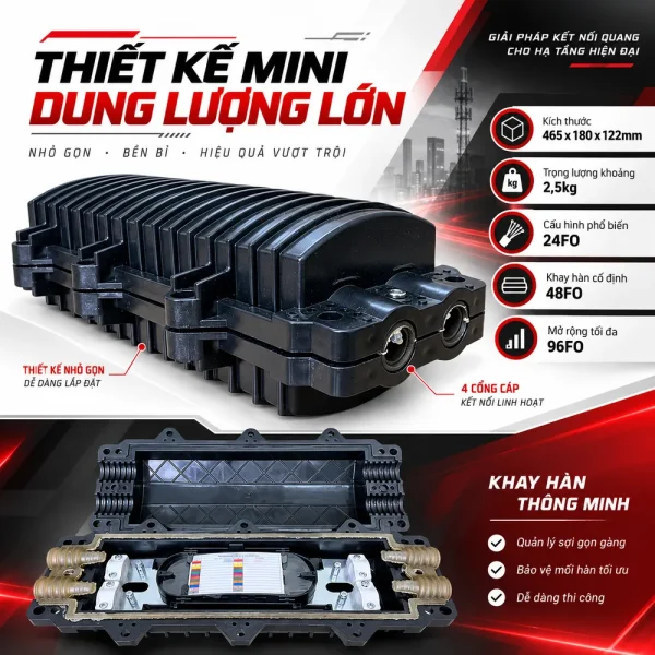 Măng xông quang mini 24FO đầy đủ phụ kiện