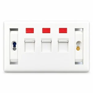 Mặt ổ cắm mạng âm tường COMMSCOPE/AMP 3 port chính hãng
