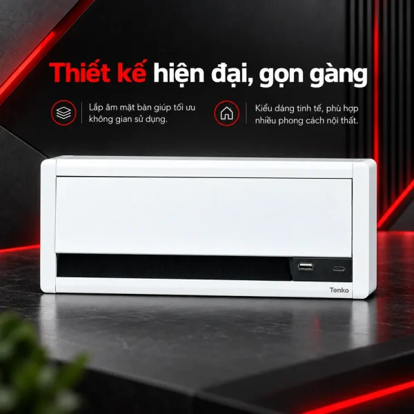 Nắp hộp điện âm mặt bàn nhôm