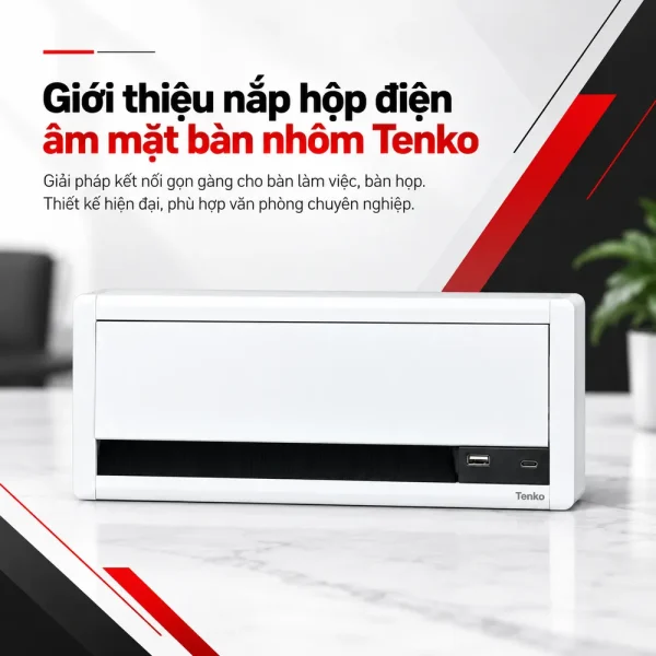 Nắp hộp điện âm mặt bàn nhôm