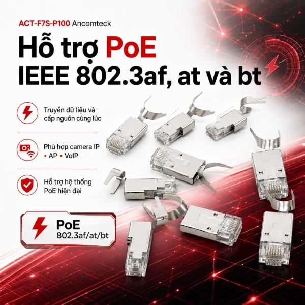 Nhân mạng Cat7 F-STP ACT-F7S-P100 Ancomteck