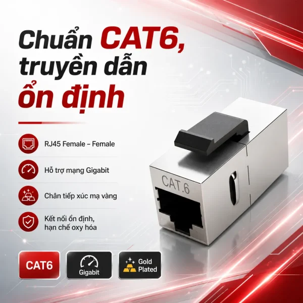 Nhân mạng RJ45-RJ45 CAT6 STP ACT-6S-88 Ancomteck không chống nhiễu