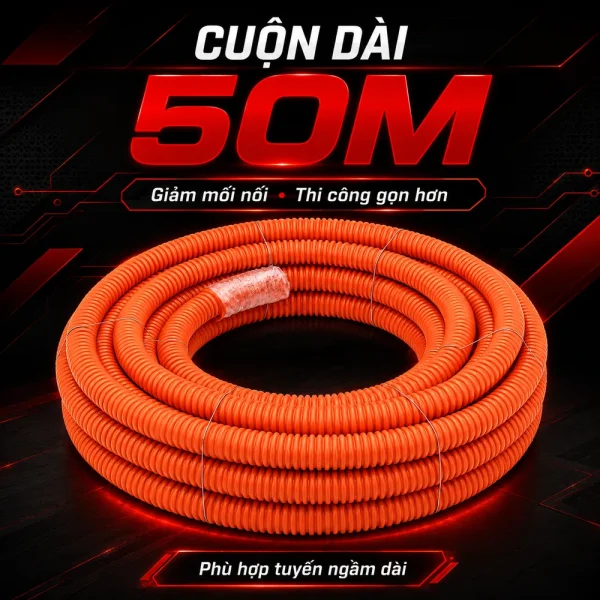 Ống nhựa gân xoắn HDPE 150/195