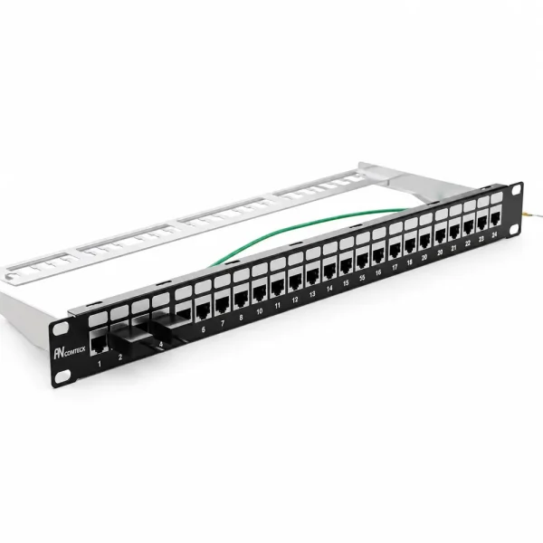 Patch panel Cat5E UTP ANCOMTECK 24 cổng ACT-24S1U