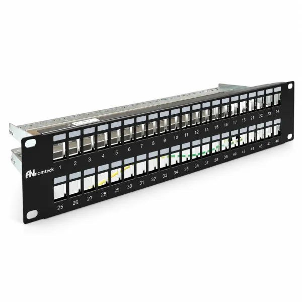 Patch panel Cat5E UTP ANCOMTECK 48 cổng ACT-48S2U