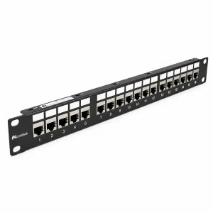 Patch panel Cat6A UTP ANCOMTECK 16 cổng ACT-16S1U
