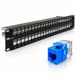 Patch panel Cat6A UTP ANCOMTECK 48 cổng ACT-48S2U