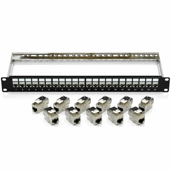Patch panel Cat7 FTP ANCOMTECK 24 cổng ACT-24S1U