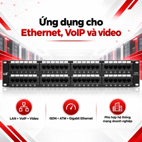 Patch panel LS Cat5e 48 Port
