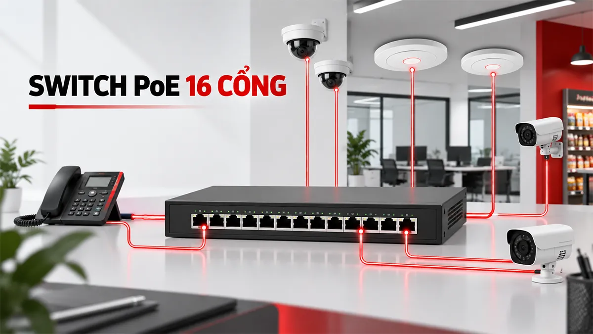 switch poe 16 chìa