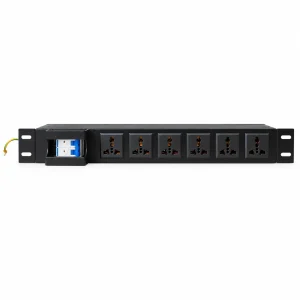 Thanh nguồn PDU 6 ổ cắm đa năng chuẩn 19 inch