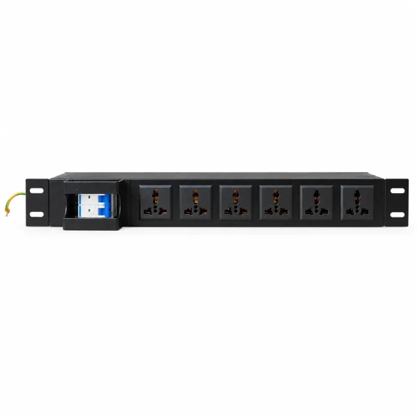 Thanh nguồn PDU 6 ổ cắm đa năng chuẩn 19 inch