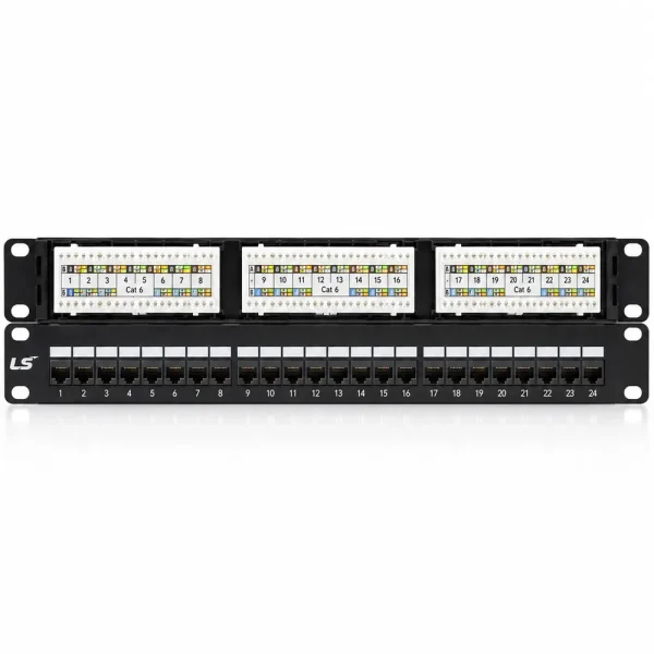 Thanh Patch Panel LS Cat6 LS-PP-UC6-24P-WM-EC 24P