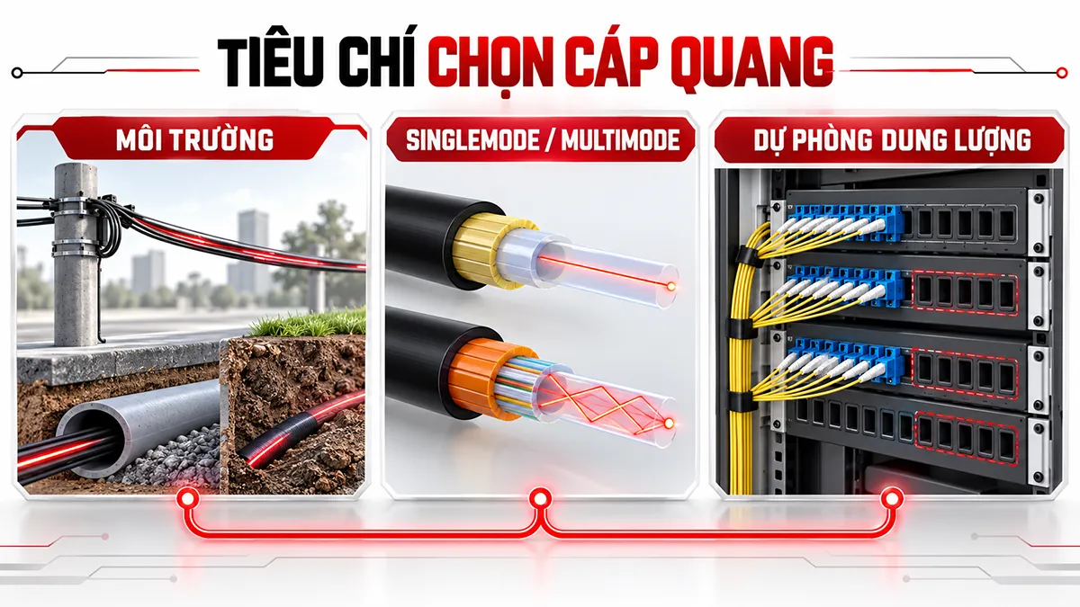 tiêu chí chọn cáp quang
