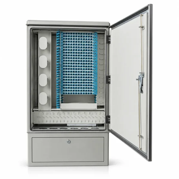 Tủ phối quang ODF 144FO ngoài trời đầy đủ phụ kiện