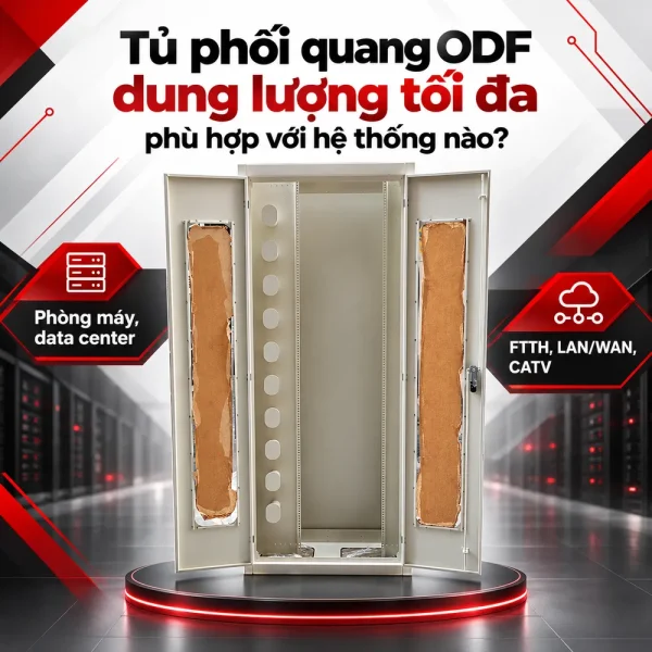 Tủ phối quang ODF dung lượng tối đa 1440FO