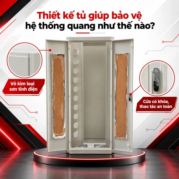 Tủ phối quang ODF dung lượng tối đa 1440FO