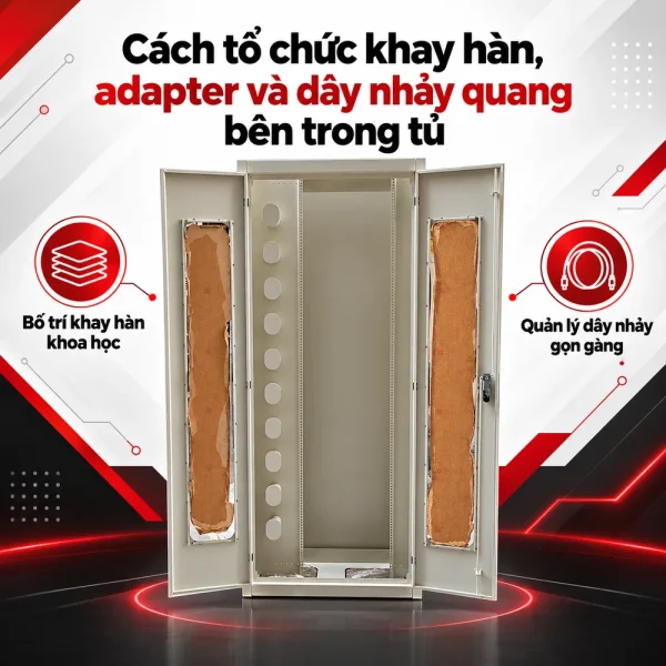Tủ phối quang ODF dung lượng tối đa 1440FO