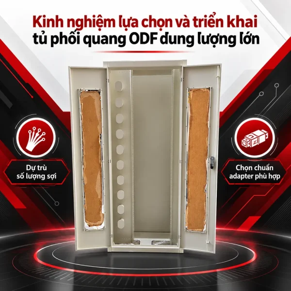 Tủ phối quang ODF dung lượng tối đa 1440FO
