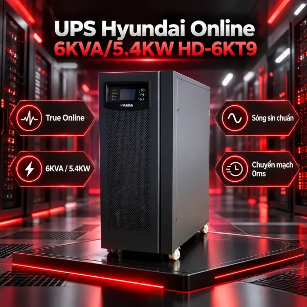UPS HyunDai Online 6KVA/5.4KW HD-6KT9