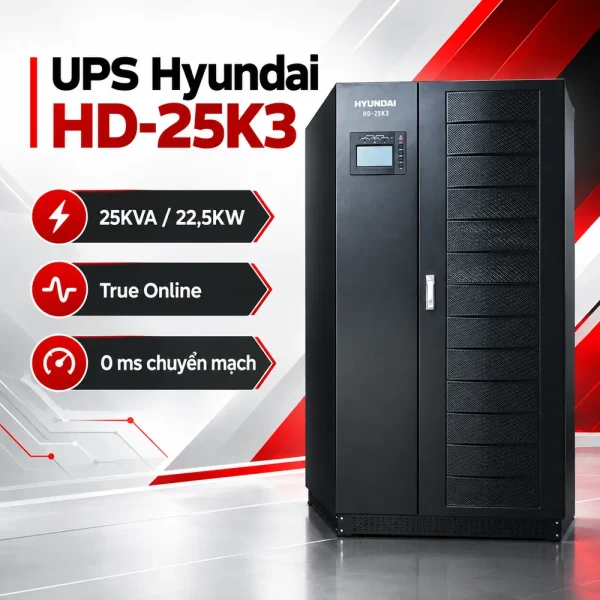UPS Online HyunDai 25KVA/22.5KW PN: HD-25K3