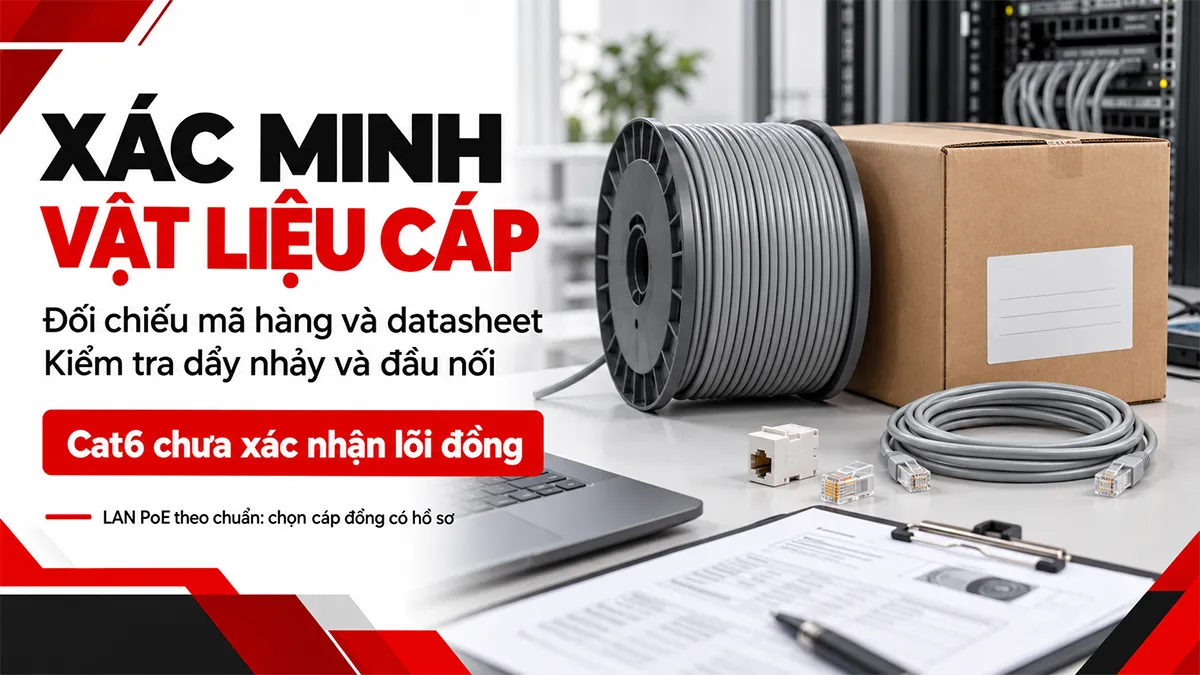 xác minh vật liệu cáp