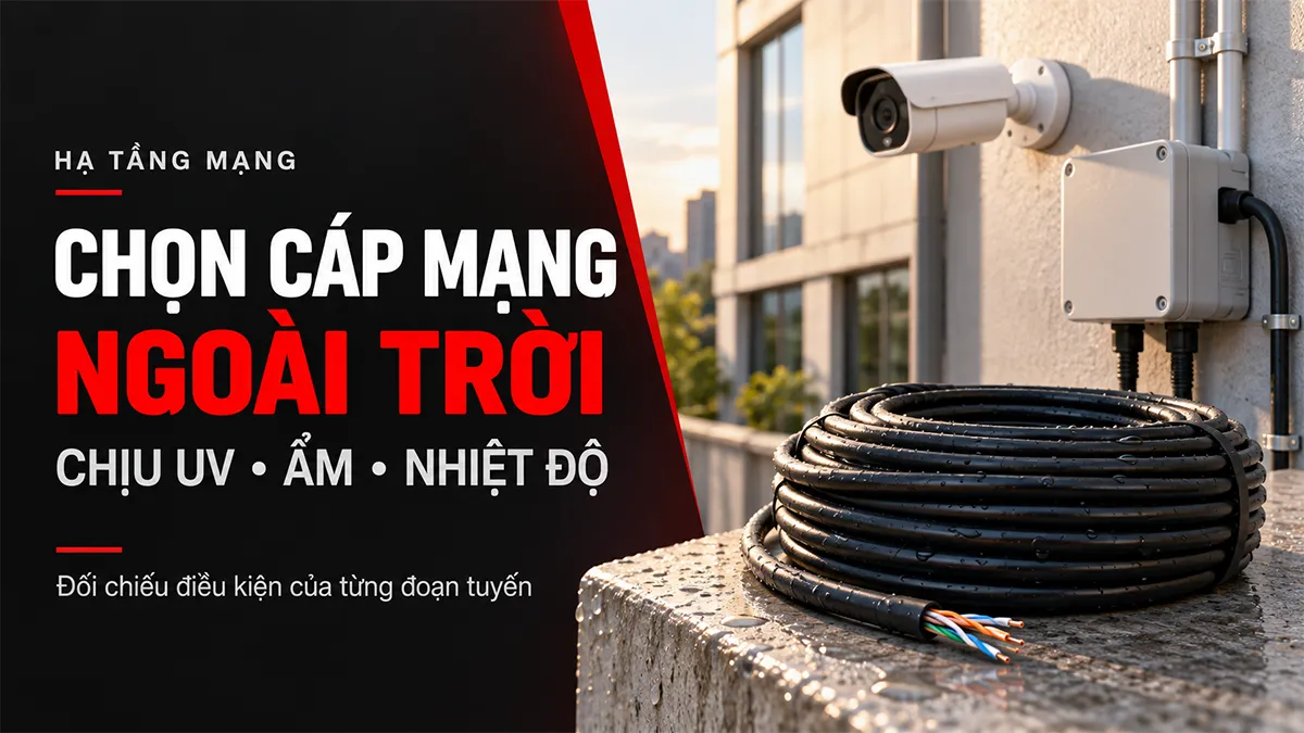 Chọn cáp mạng ngoài trời